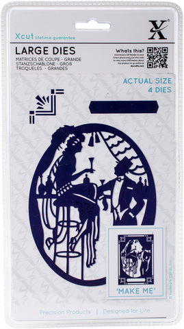 Xcut Decorative Dies Large 4/Pkg