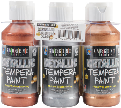 Art-Time(R) Tempera Paint Set 4oz 6/Pkg