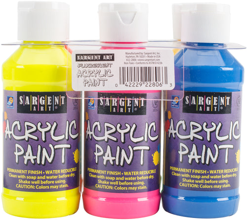 Acrylic Paint Set 4oz 6/Pkg