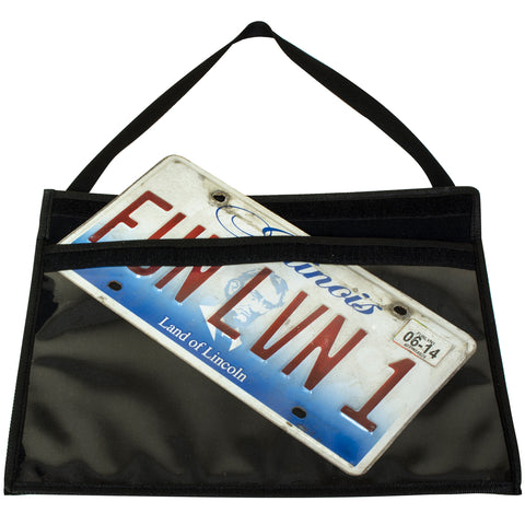 License Plate Holder W/ Hanging Strap 1/Pkg