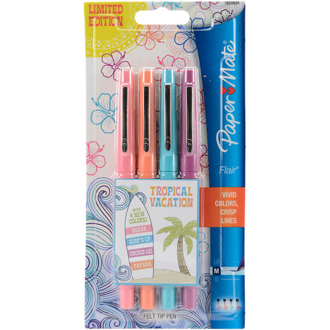 Paper Mate Flair Medium Felt Tip Pens 4/Pkg