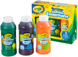 Crayola Washable Finger Paint 8oz 3/Pkg