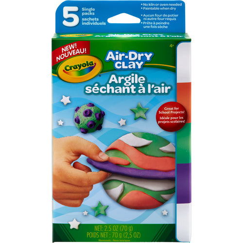 Crayola Air-Dry Clay .5oz 5/Pkg