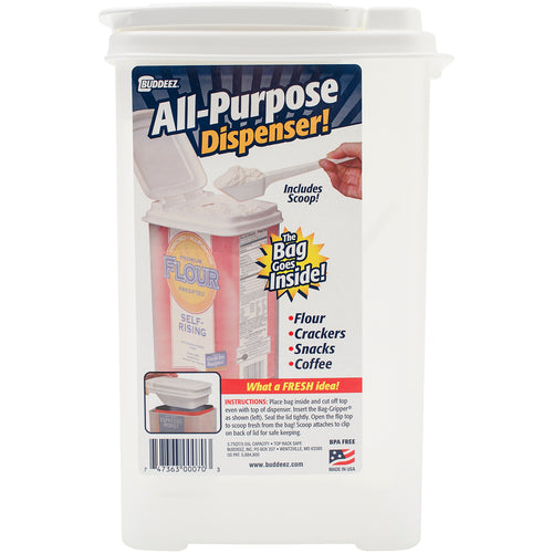 Buddeez 3.75qt Bag-In Flour Dispenser W/Scoop