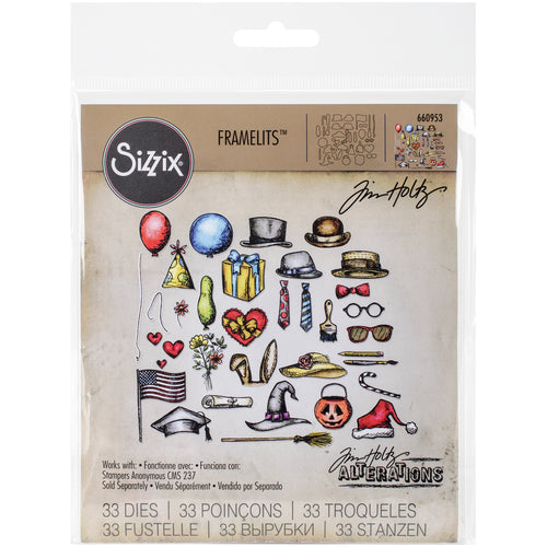 Sizzix Framelits Dies By Tim Holtz 33/Pkg