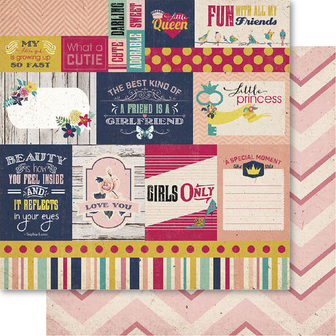 Bella! Girl Double-Sided Cardstock 12"X12"
