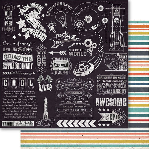 Bella! Boy Double-Sided Cardstock 12"X12"