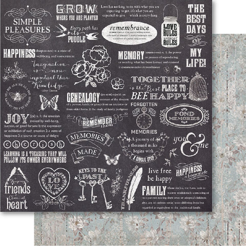 Bella! Memories Double-Sided Cardstock 12"X12"