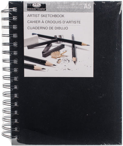 Spiral Hardcover Sketchbook 5.8"X8.3"