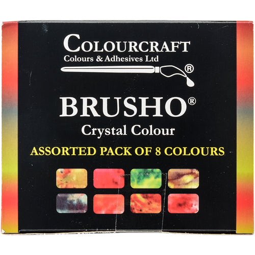 Brusho Crystal Colours Set 8/Pkg