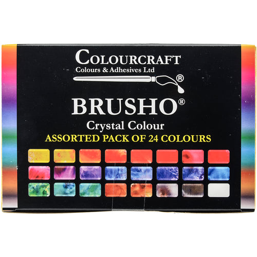 Brusho Crystal Colours Set 24/Pkg