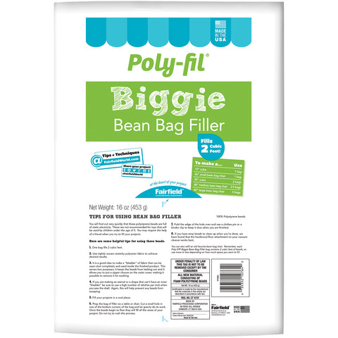 Fairfield Poly-Fil Biggie Bean Bag Filler