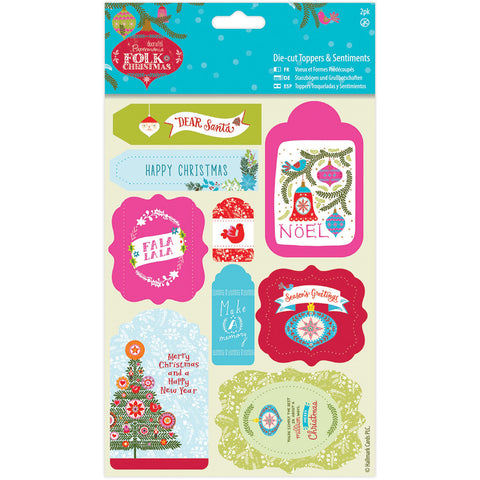 Papermania Folk Christmas Die-Cuts 2/Sheets