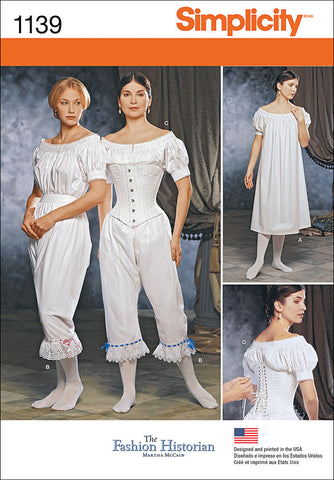 Simplicity Misses Civil War Undergarments