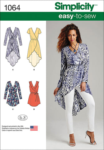 Simplicity In K Designs Easy-To-Sew Misses Tunic With Belt