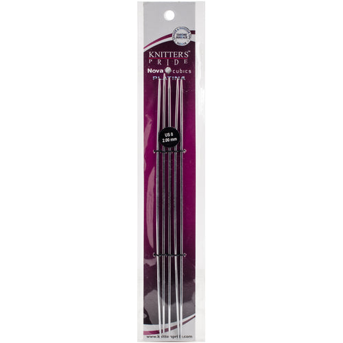 Knitter's Pride-Cubics Platina Double Pointed Needles 8"