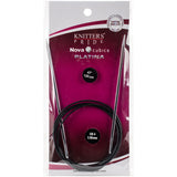 Knitter's Pride-Cubics Platina Fixed Circular Needles 47"