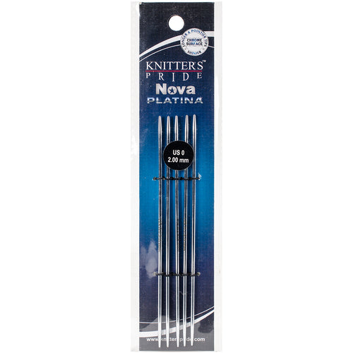 Knitter's Pride-Nova Platina Double Pointed Needles 5"