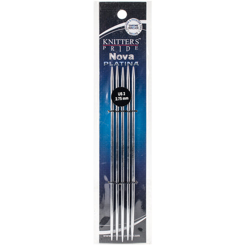 Knitter's Pride-Nova Platina Double Pointed Needles 6"