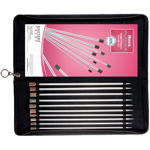 Knitter's Pride-Nova Platina Straight Needles Set 10"