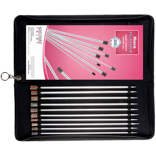 Knitter's Pride-Nova Platina Straight Needles Set 10"