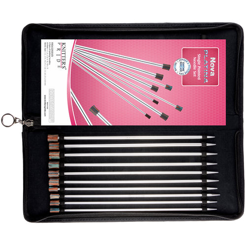 Knitter's Pride-Nova Platina Straight Needles Set 14"