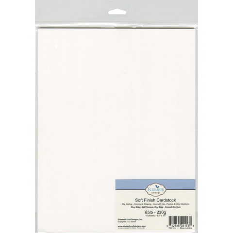 Elizabeth Crafts Soft Finish Cardstock 85lb 8.5"X11" 10/Pkg