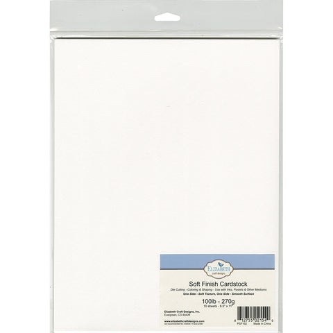 Elizabeth Crafts Soft Finish Cardstock 110lb 8.5"X11" 10/Pkg