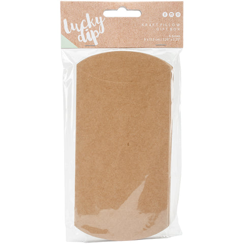 Kaisercraft Lucky Dip Kraft Pillow Gift Boxes 3.25"X5.25" 6/