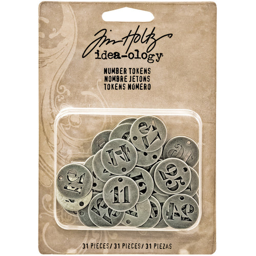 Idea-Ology Metal Number Tokens 31/Pkg