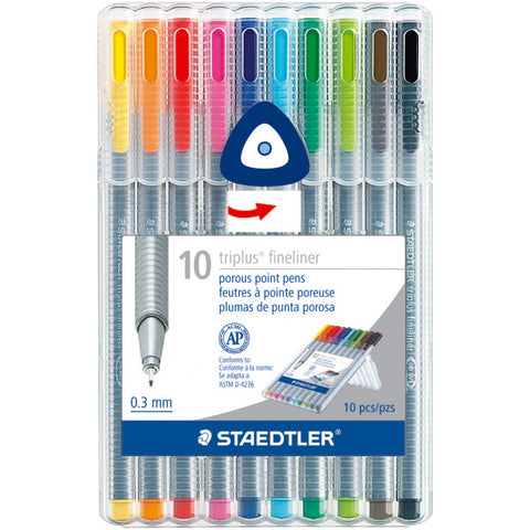 Triplus Fineliner Pens 10/Pkg