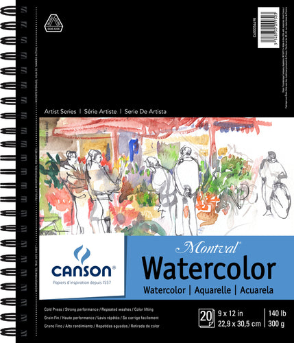 Canson Watercolor Pad 9"X12"