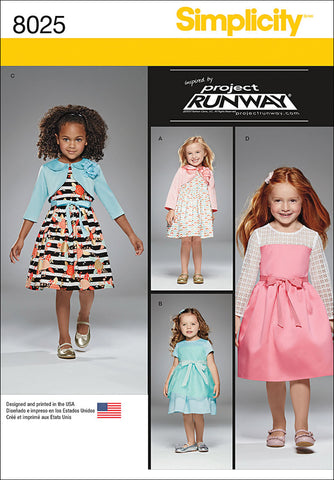 Simplicity Project Runway Toddler & Girl Dress With Bolero