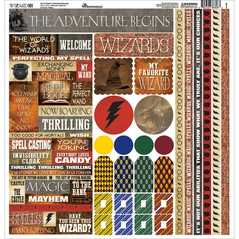 Wizard Cardstock Stickers 12"X12"