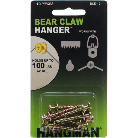 Double Headed Bear Claw Hanger 1" 10/Pkg