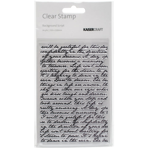 Story Book Clear Background Stamp 4"X6"