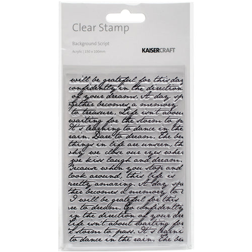 Story Book Clear Background Stamp 4"X6"