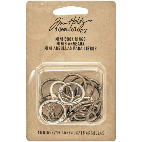 Idea-Ology Metal Mini Book Rings .75" 18/Pkg