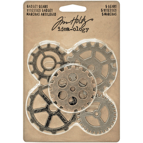 Idea-Ology Metal Gadget Gears 1.5" To 2" 5/Pkg
