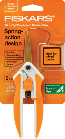 Fiskars Easy Action Titanium Micro-Tip Scissors 5"