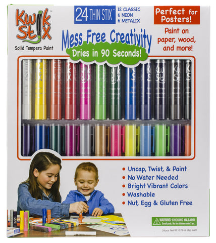 Kwik Stix ThinStix Tempera Paint 24/pkg
