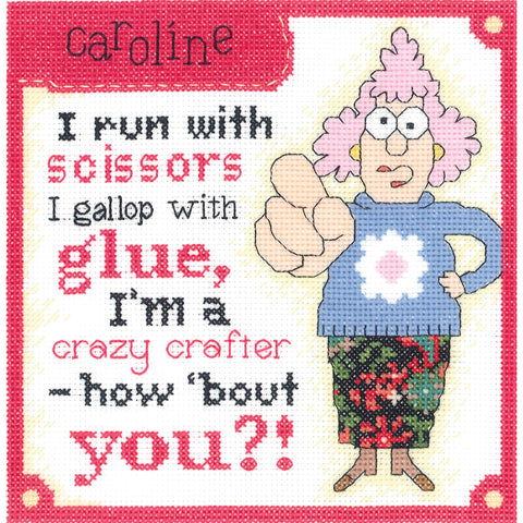 Janlynn/Aunty Acid Counted Cross Stitch Kit 8"X8"