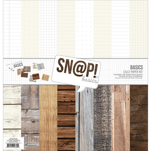 Simple Stories Double-Sided Paper Pack 12"X12" 8/Pkg