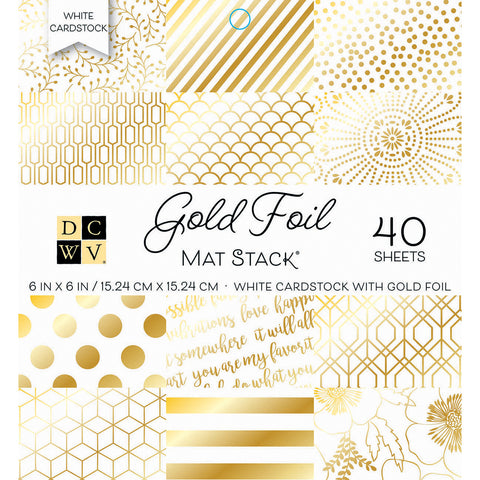 DCWV Single-Sided Cardstock Stack 6"X6" 40/Pkg