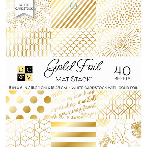 DCWV Single-Sided Cardstock Stack 6"X6" 40/Pkg