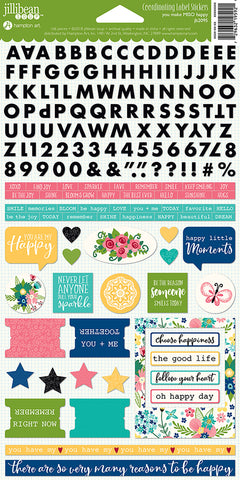 MISO Happy Cardstock Stickers 6"X12"