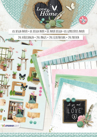 Studio Light Die-Cut Paperblock A4 16/Pkg