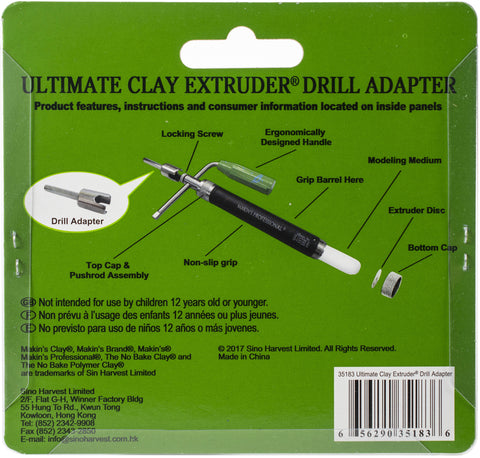 Makin's Professional Ultimate Clay Extruder Drill Adapter