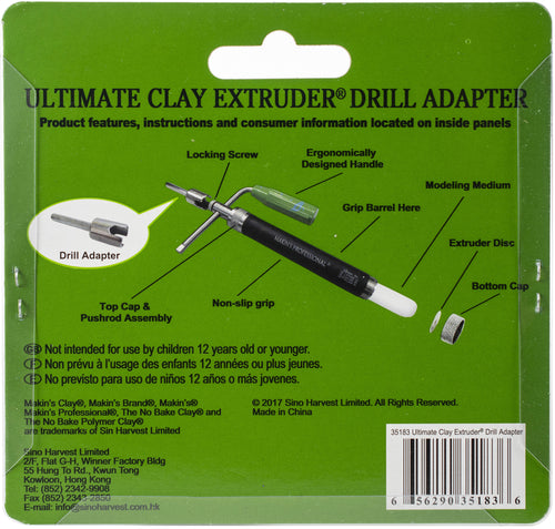 Makin's Professional Ultimate Clay Extruder Drill Adapter