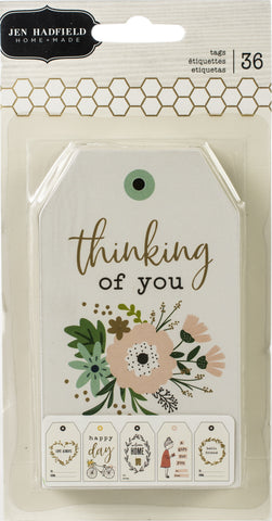 Jen Hadfield Along The Way Cardstock Tags 36/Pkg